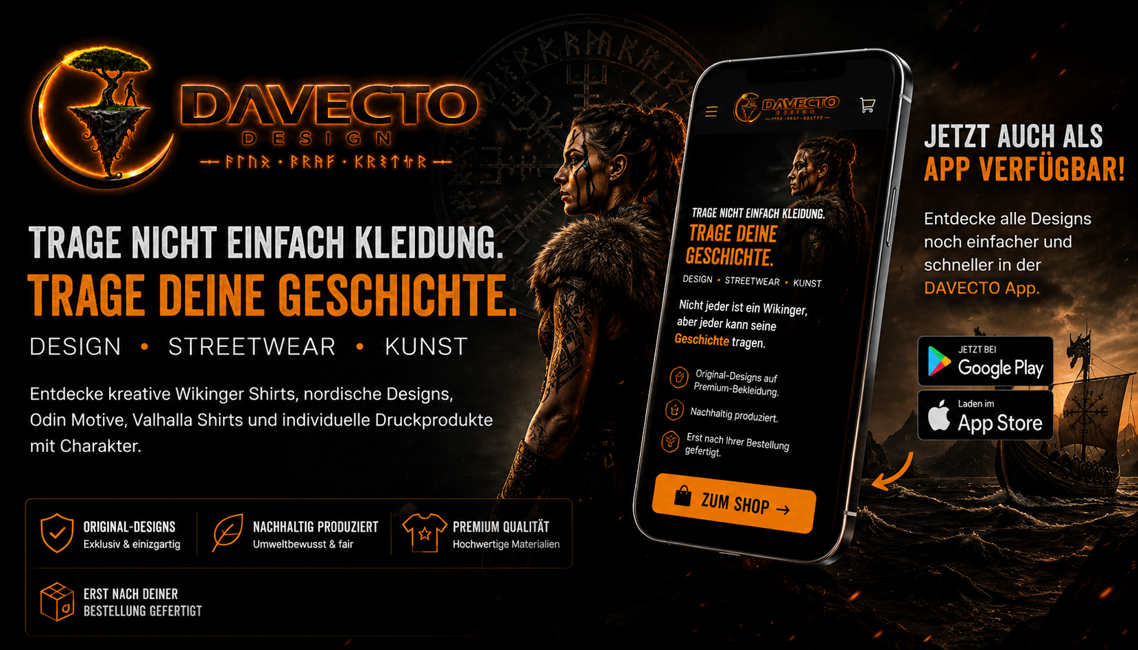 DAVECTO DESIGN App für Android und iPhone
